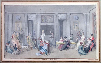 Family in a study room on the Ile de La Reunion